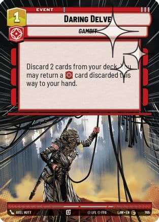 Daring Delve (Hyperspace Foil) | Foil (705)  [A Lawless Time]