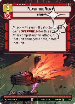 Flash the Vents (Hyperspace Foil) | Foil (707)  [A Lawless Time]