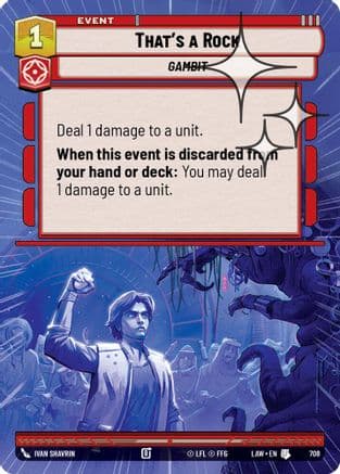 That's a Rock (Hyperspace Foil) | Foil (708)  [A Lawless Time]