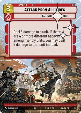 Attack From All Sides (Hyperspace Foil) | Foil (709)  [A Lawless Time]
