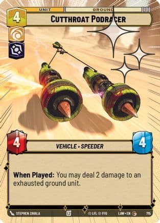 Cutthroat Podracer (Hyperspace Foil) | Foil (715)  [A Lawless Time]