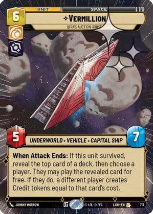 Vermillion - Qi'Ra's Auction House (Hyperspace Foil) | Foil (717)  [A Lawless Time]