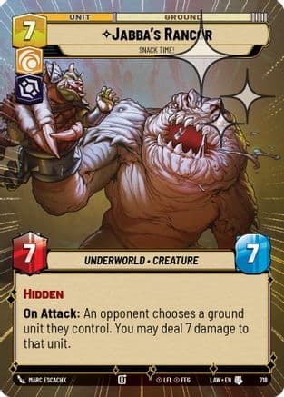 Jabba's Rancor - Snack Time! (Hyperspace Foil) | Foil (718)  [A Lawless Time]
