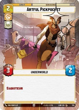 Artful Pickpocket (Hyperspace Foil) | Foil (720)  [A Lawless Time]