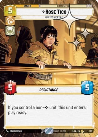 Rose Tico - Now It's Worth It (Hyperspace Foil) | Foil (725)  [A Lawless Time]