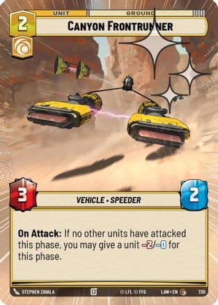 Canyon Frontrunner (Hyperspace Foil) | Foil (730)  [A Lawless Time]