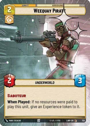 Weequay Pirate (Hyperspace Foil) | Foil (733)  [A Lawless Time]