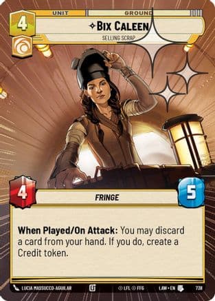 Bix Caleen - Selling Scrap (Hyperspace Foil) | Foil (738)  [A Lawless Time]