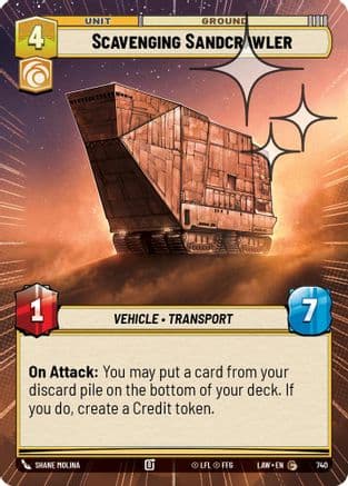 Scavenging Sandcrawler (Hyperspace Foil) | Foil (740)  [A Lawless Time]