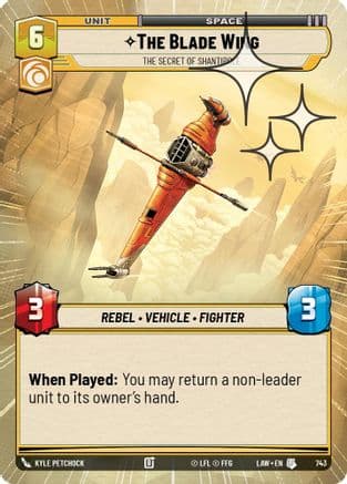 The Blade Wing - The Secret of Shantipole (Hyperspace Foil) | Foil (743)  [A Lawless Time]
