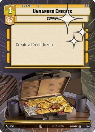 Unmarked Credits (Hyperspace Foil) | Foil (746)  [A Lawless Time]