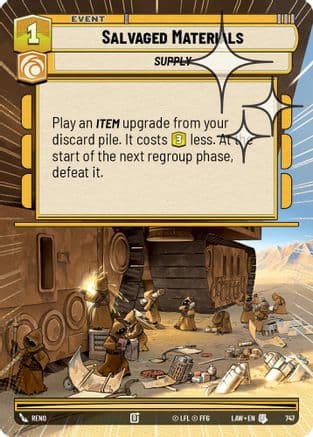 Salvaged Materials (Hyperspace Foil) | Foil (747)  [A Lawless Time]