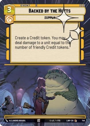 Backed by the Hutts (Hyperspace Foil) | Foil (749)  [A Lawless Time]