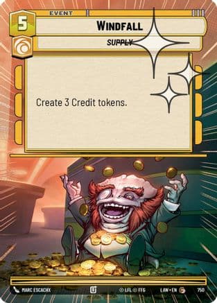 Windfall (Hyperspace Foil) | Foil (750)  [A Lawless Time]