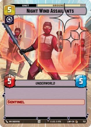 Night Wind Assailants (Hyperspace Foil) | Foil (753)  [A Lawless Time]