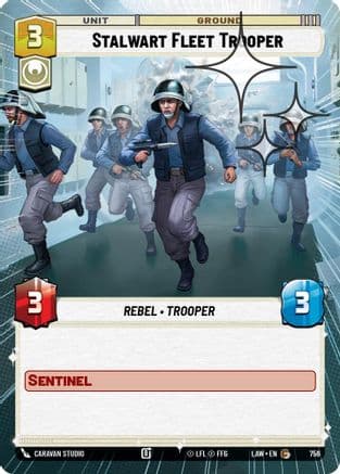 Stalwart Fleet Trooper (Hyperspace Foil) | Foil (756)  [A Lawless Time]