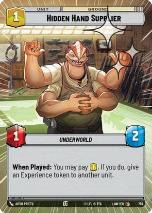 Hidden Hand Supplier (Hyperspace Foil) | Foil (759)  [A Lawless Time]