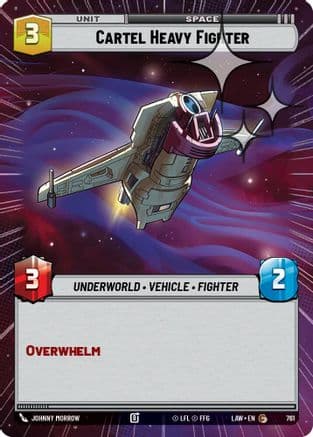 Cartel Heavy Fighter (Hyperspace Foil) | Foil (761)  [A Lawless Time]