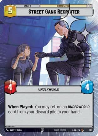 Street Gang Recruiter (Hyperspace Foil) | Foil (763)  [A Lawless Time]