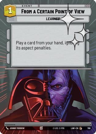 From a Certain Point of View (Hyperspace Foil) | Foil (766)  [A Lawless Time]