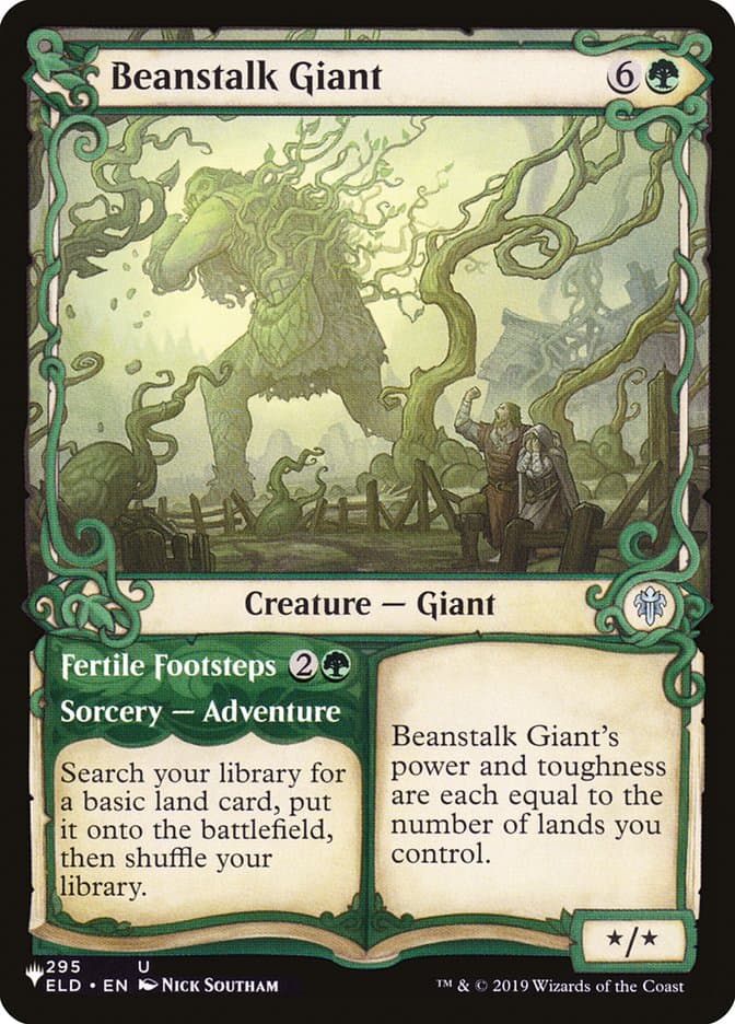 Beanstalk Giant // Fertile Footsteps |  (ELD-295) [The List]