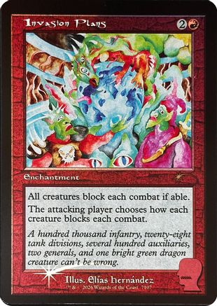 Invasion Plans |  Foil (7107) [Secret Lair Drop Series]