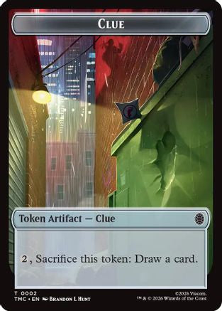 Clue // Rat Double-Sided Token |  (2 // 6) [Commander: Teenage Mutant Ninja Turtles]