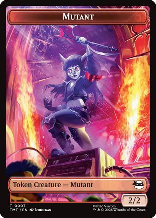 Mutant // Mutagen Double-Sided Token |  Foil (7 // 9) [Teenage Mutant Ninja Turtles]