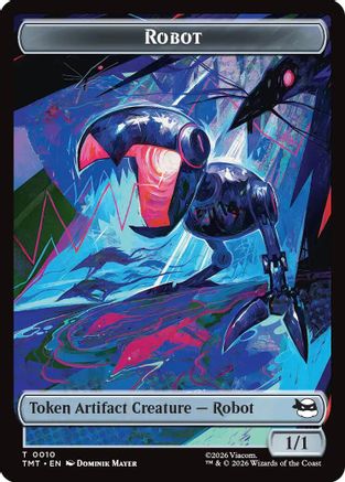 Robot // Mutagen Double-Sided Token |  Foil (10 // 9) [Teenage Mutant Ninja Turtles]