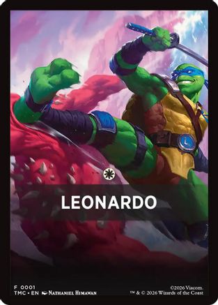 Leonardo Theme Card |  (001) [Commander: Teenage Mutant Ninja Turtles]