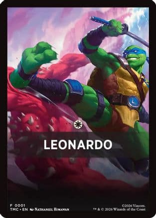 Leonardo Theme Card |  (001) [Commander: Teenage Mutant Ninja Turtles]