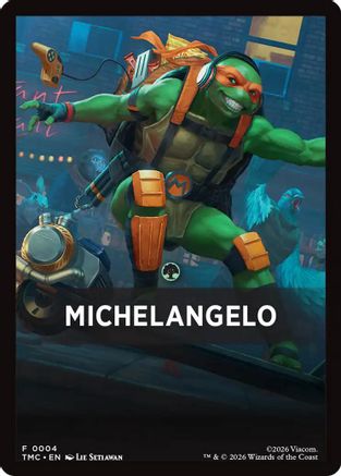 Michelangelo Theme Card |  (004) [Commander: Teenage Mutant Ninja Turtles]
