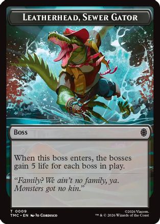 Leatherhead, Sewer Gator |  (009) [Commander: Teenage Mutant Ninja Turtles]