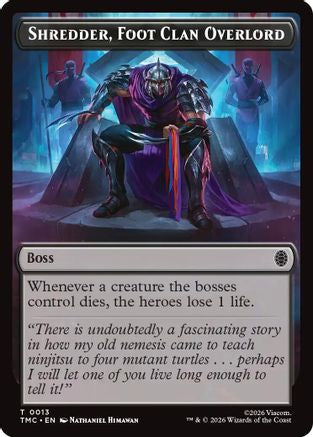 Shredder, Foot Clan Overlord |  (013) [Commander: Teenage Mutant Ninja Turtles]