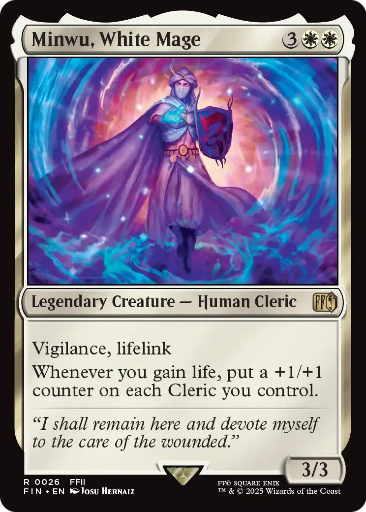 Minwu, White Mage (026) [FINAL FANTASY]  Foil