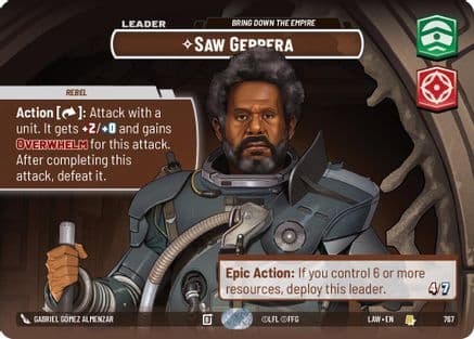 Saw Gerrera - Bring Down the Empire (Showcase) | Foil (767)  [A Lawless Time]