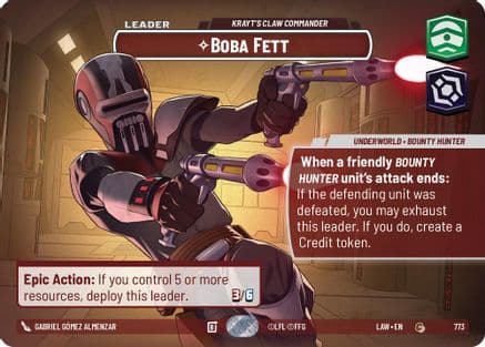 Boba Fett - Krayt's Claw Commander (Showcase) | Foil (773)  [A Lawless Time]