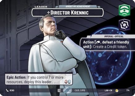 Director Krennic - Amidst My Achievement (Showcase) | Foil (774)  [A Lawless Time]