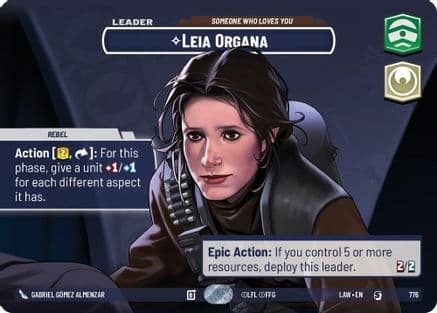 Leia Organa - Someone Who Loves You (Showcase) | Foil (776)  [A Lawless Time]
