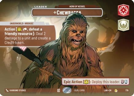 Chewbacca - Hero of Kessel (Showcase) | Foil (779)  [A Lawless Time]