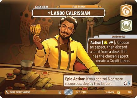 Lando Calrissian - Full Sabacc (Showcase) | Foil (784)  [A Lawless Time]