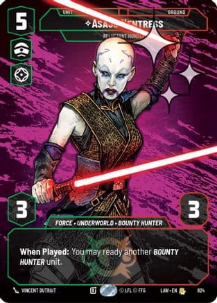 Asajj Ventress - Reluctant Hunter (Prestige Foil) | Foil (824)  [A Lawless Time]