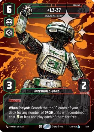 L3-37 - Radical Instigator (Prestige Foil) | Foil (829)  [A Lawless Time]