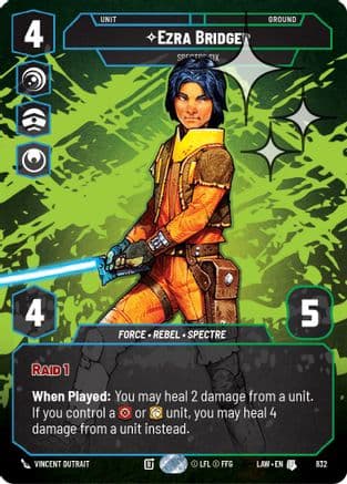 Ezra Bridger - Spectre Six (Prestige Foil) | Foil (832)  [A Lawless Time]