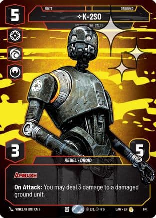 K-2S0 - Locking the Vault (Prestige Foil) | Foil (841)  [A Lawless Time]