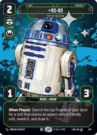 R2-D2 - Part of the Plan (Prestige Foil) | Foil (847)  [A Lawless Time]
