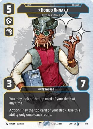 Hondo Ohnaka - Plays By His Own Rules (Prestige Foil) | Foil (858)  [A Lawless Time]