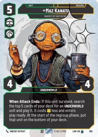 Maz Kanata - Where's My Boyfriend? (Prestige Foil) | Foil (859)  [A Lawless Time]
