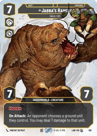 Jabba's Rancor - Snack Time! (Prestige Foil) | Foil (861)  [A Lawless Time]