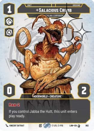 Salacious Crumb - Cackling Companion (Prestige Foil) | Foil (862)  [A Lawless Time]